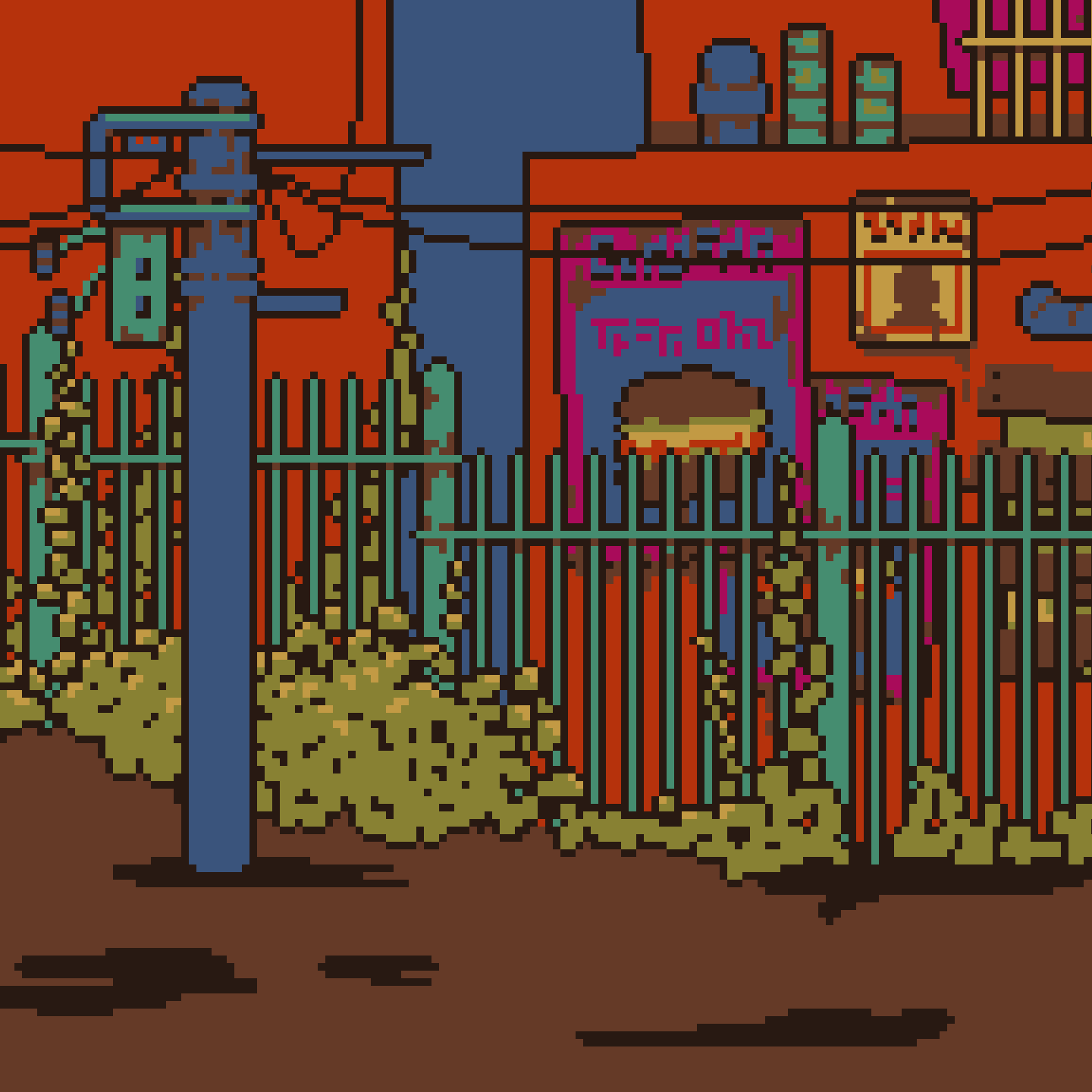 Visual Novel Mock-up - pixel art and concepts